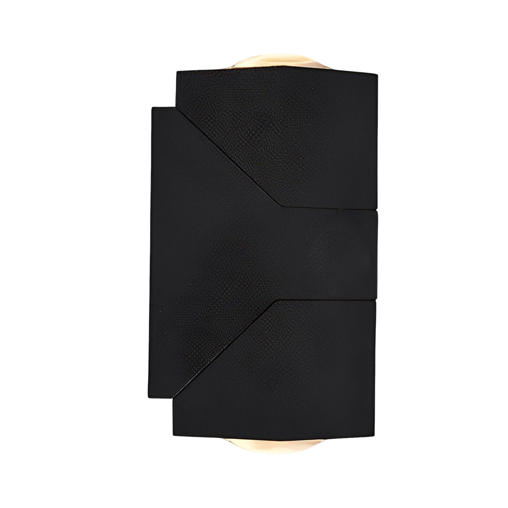 Outdoor Adjustable Up Down Waterproof Black Sconce Lamp