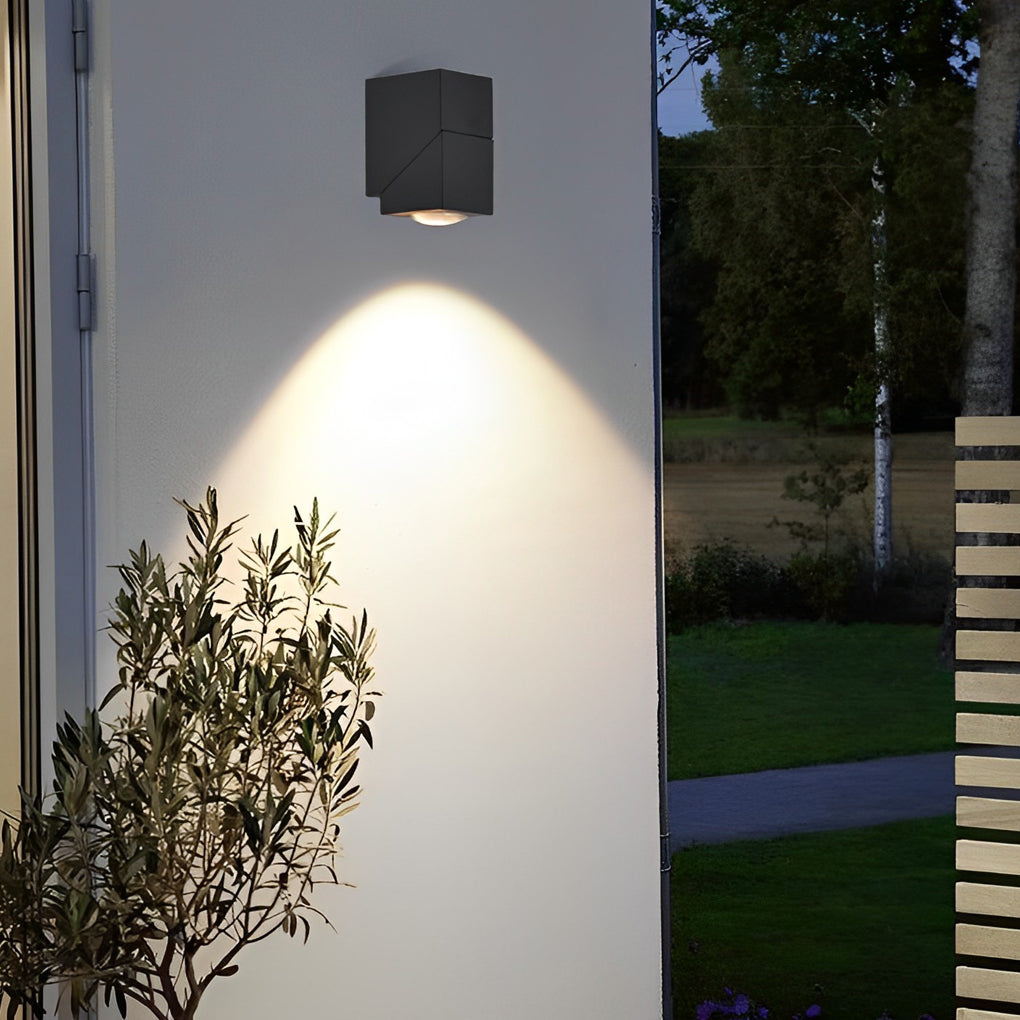 Up Down Outdoor Waterproof Black Sconce Light - Adjustable LED Fixture