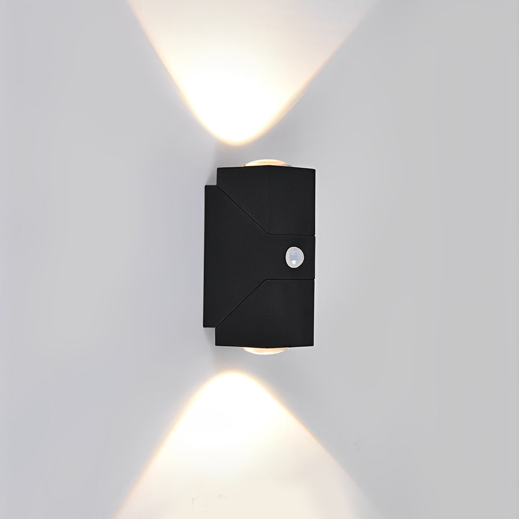 Outdoor Adjustable Up Down Waterproof Black Sconce Lamp