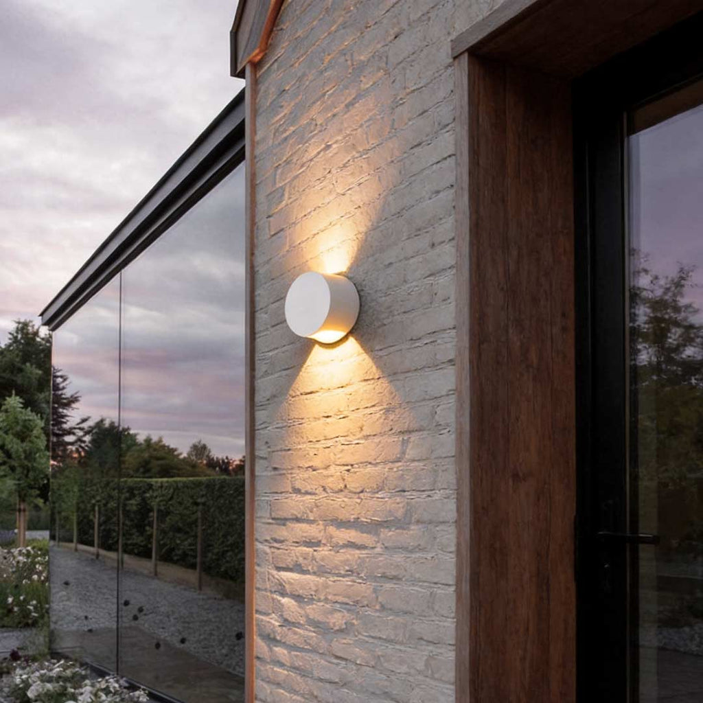 Up and Down Waterproof LED Wall Light - Round Design, Exterior & Indoor Lighting