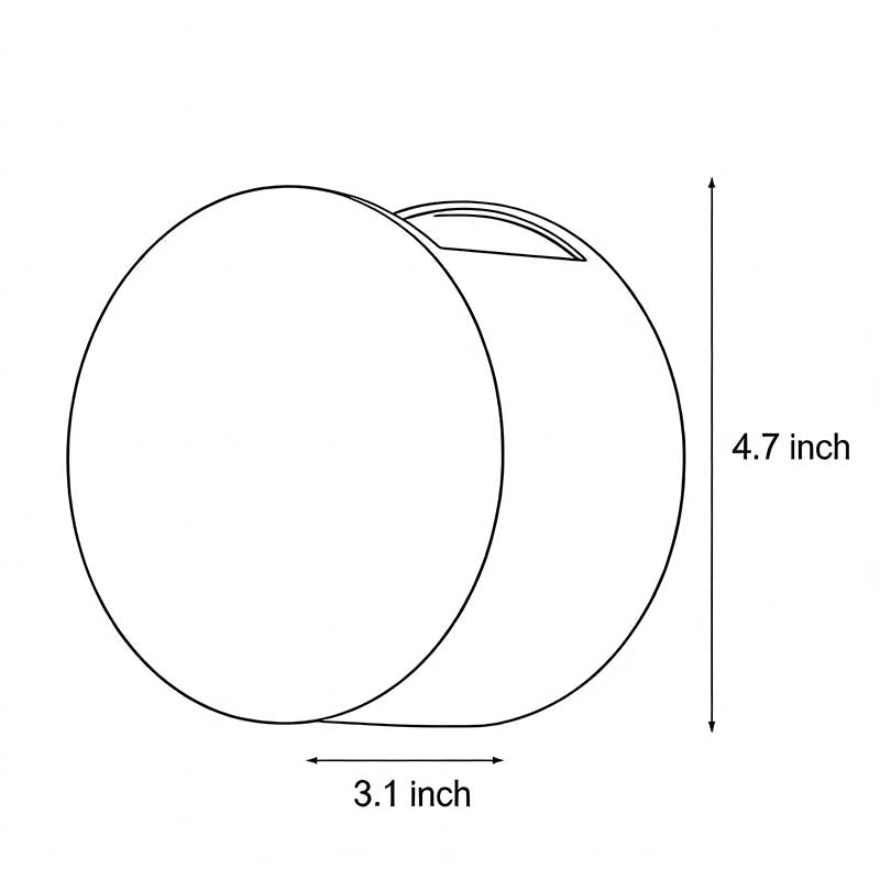 Up and Down Waterproof LED Wall Light - Round Design, Exterior & Indoor Lighting