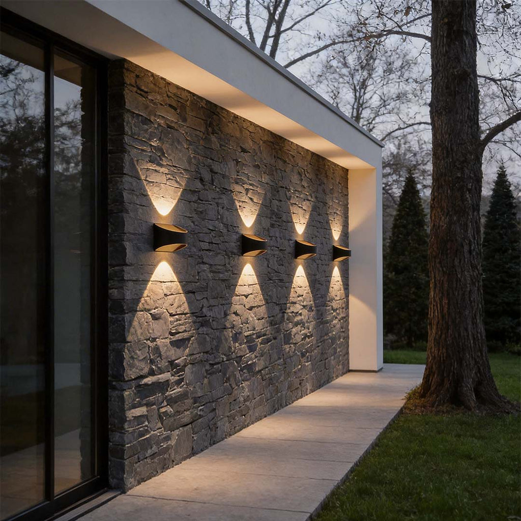 Up and Down Waterproof LED Wall Sconce Lighting