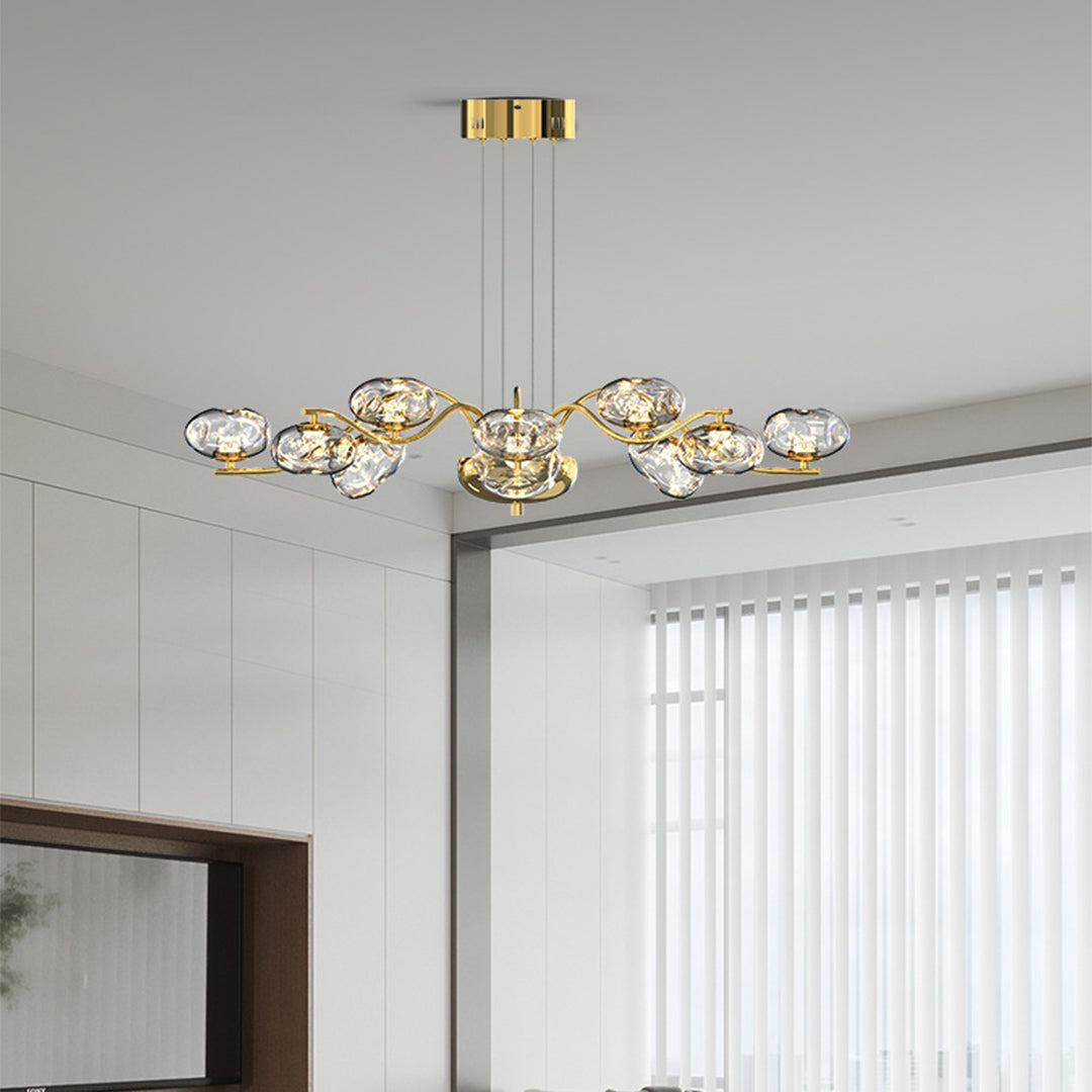 Modern Full Spectrum LED Chandelier - Magic Bean Glass Light