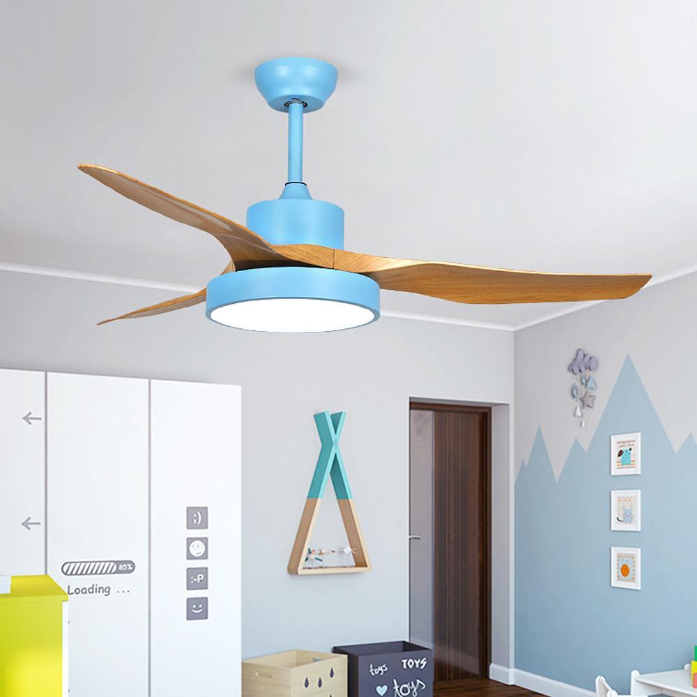 Rustic 3-Blade Ceiling Fan with LED Light – Vintage Appeal & Energy Efficient