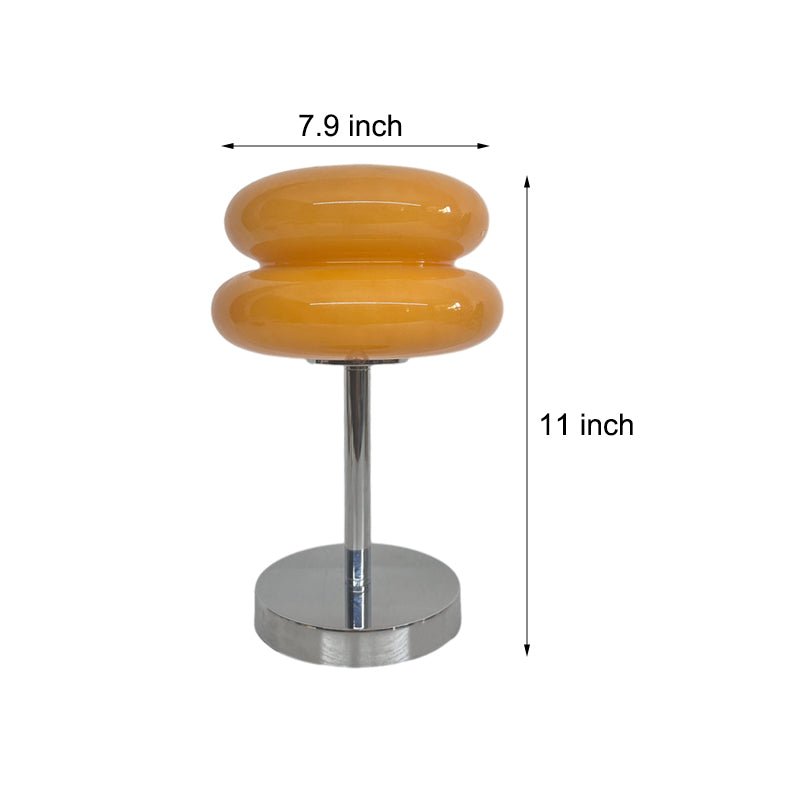 USB Glass Burger Table Lamp - Creative Warm Light for Modern Decor, Unique Home Lighting, Stylish Nightstand Lamp, Cool LED Design, Perfect Gift Idea