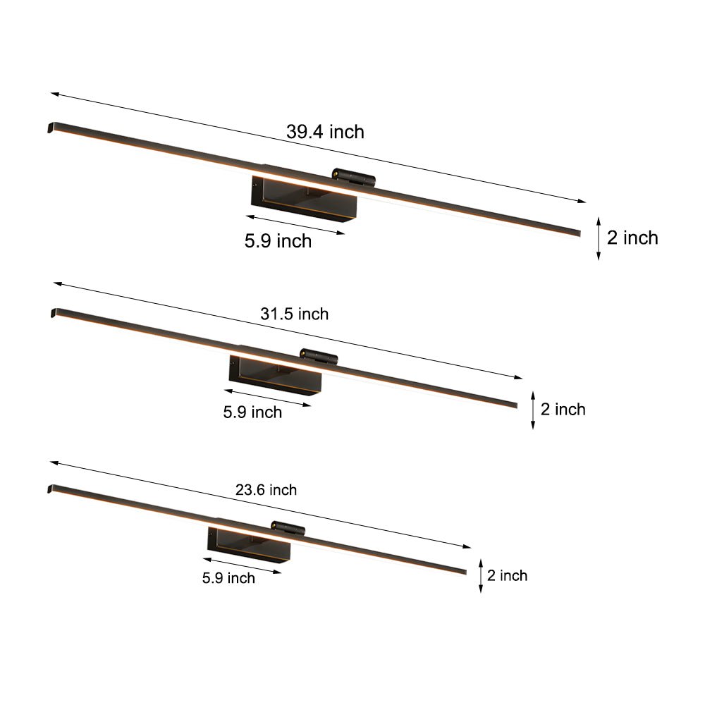Modern Copper Adjustable LED Bathroom Vanity Light Rotatable Rod Linear Acrylic Shade Energy-Efficient Bathroom Lighting Contemporary Vanity Lights Wall Fixture for Home Interior Decor Stylish LED Light Fixtures Modern Bathroom Lighting Solutions