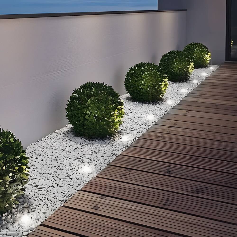 Recessed Solar LED Metal Well Light for Outdoor Landscape Lighting
