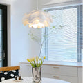 Versatile Acrylic Flower Pendant Lamp with Dimming and Adjustable Cord