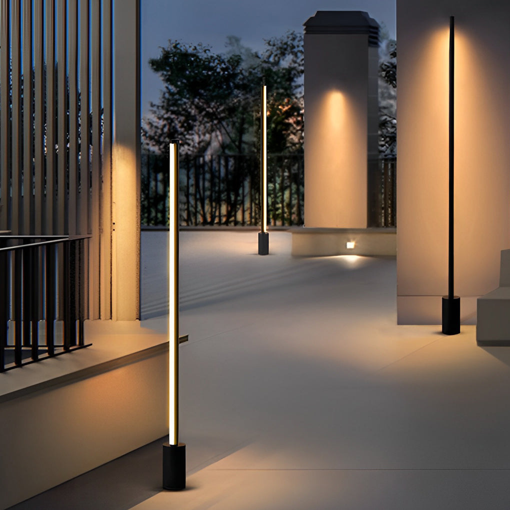 Contemporary Waterproof LED Outdoor Linear Floor Lamp