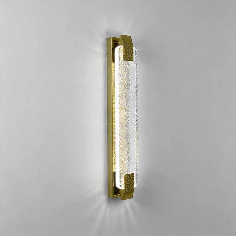 Luxury Modern LED Linear Crystal Wall Light for Living Room