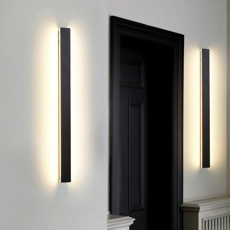 Long Waterproof LED Outdoor Wall Light - Metal Fixture for Garden & Patio