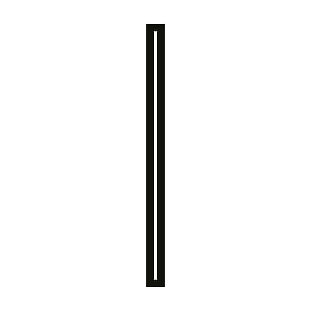 Modern LED Linear Black Wall Sconce - Iron Light Fixture