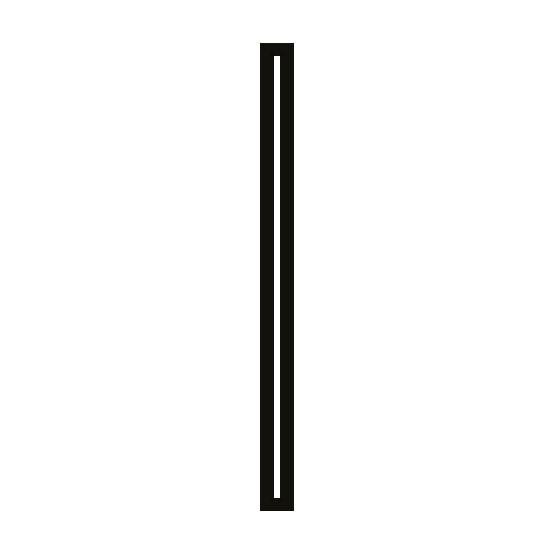 Modern LED Linear Black Wall Sconce - Iron Light Fixture