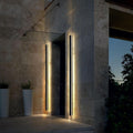 Modern Linear Outdoor Wall Sconce LED Black Lamp Minimalist Design