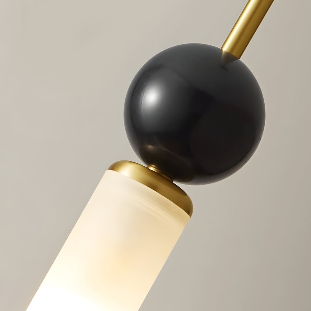 Vertical Marble Cylinder Pendant Light - Modern Hanging Lamp, Elegant Home Lighting, Contemporary Ceiling Fixture