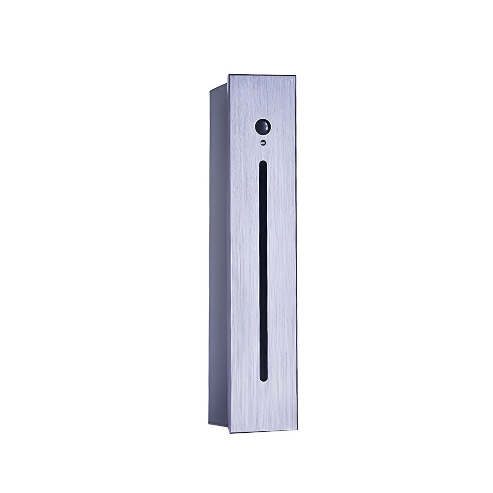 Vertical Motion Sensor LED Stair Light - Recessed Contemporary Indoor/Outdoor Step Lighting