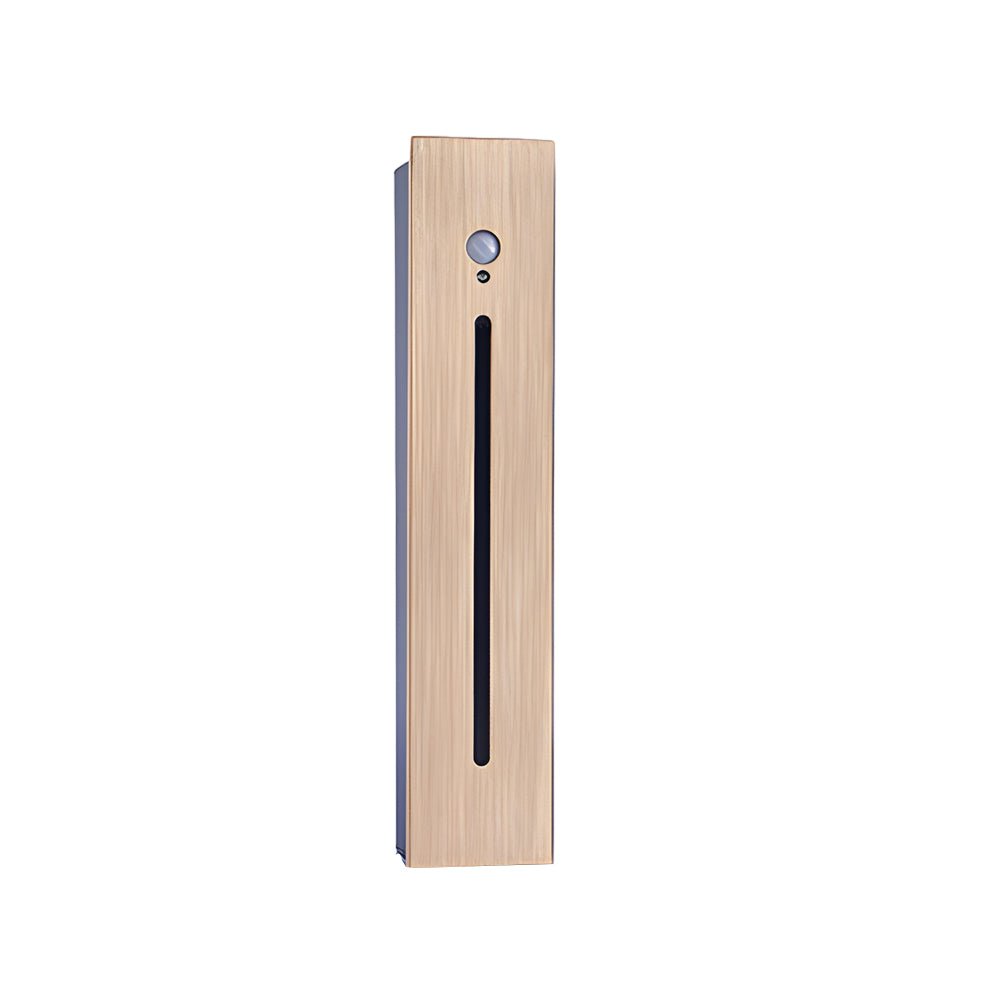 Vertical Motion Sensor LED Stair Light - Recessed Contemporary Indoor/Outdoor Step Lighting