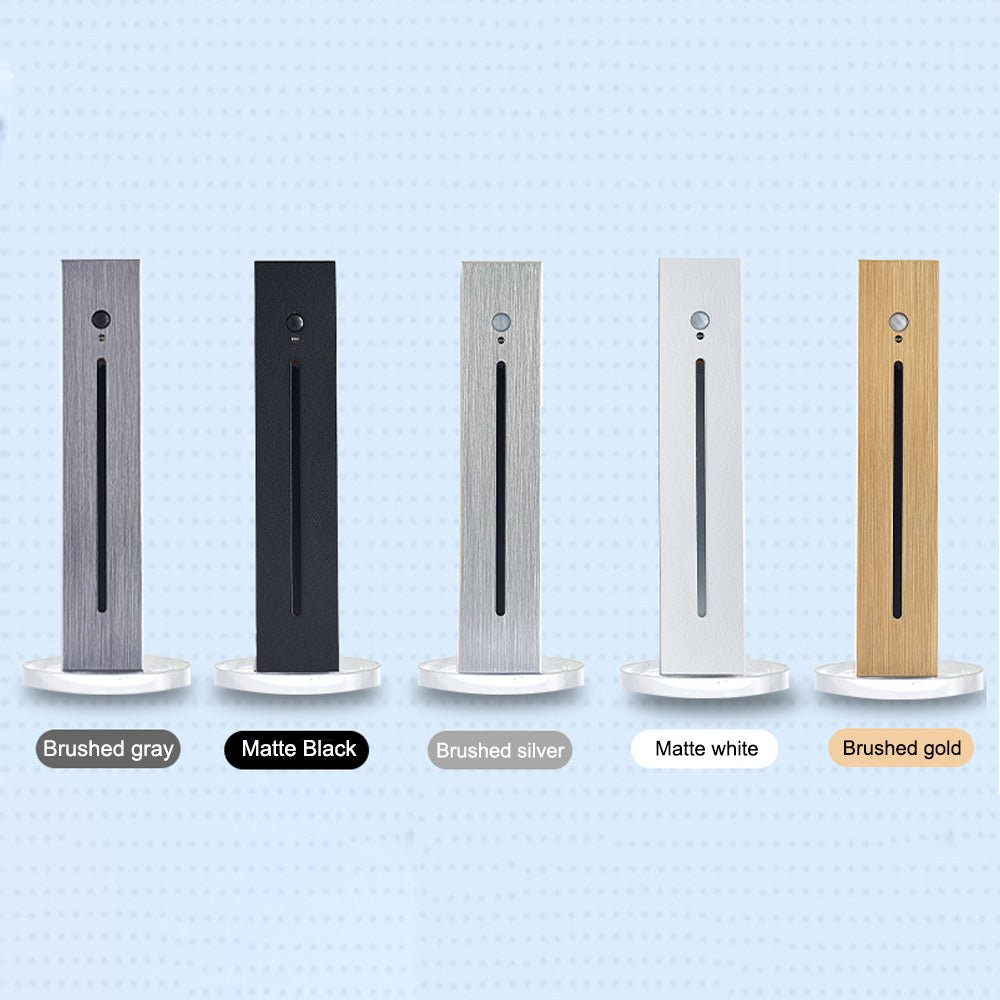 Vertical Motion Sensor LED Stair Light - Recessed Contemporary Indoor/Outdoor Step Lighting