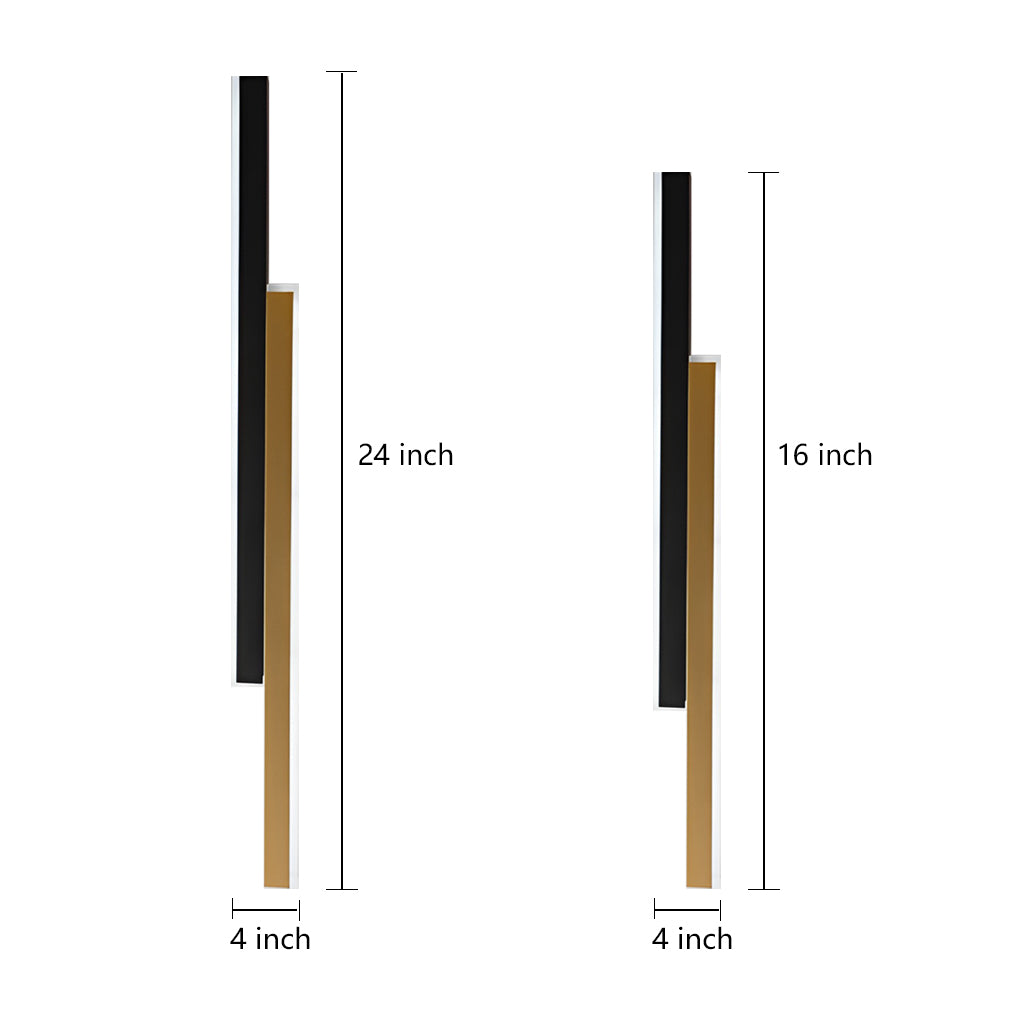 Vertical Wall Light - Nordic Minimalist Dual-Strip LED Lamp