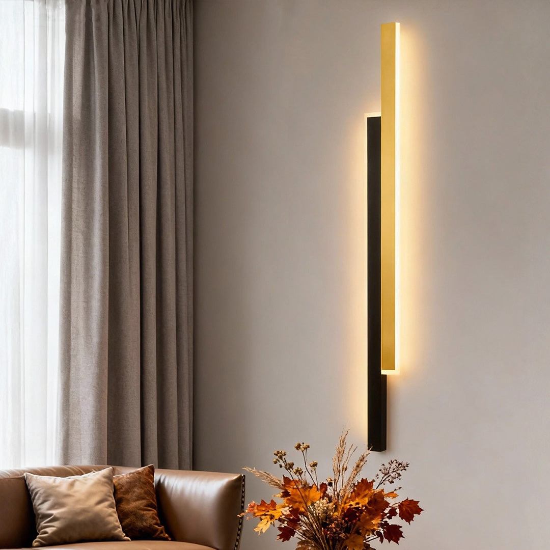 Vertical Wall Light - Nordic Minimalist Dual-Strip LED Lamp
