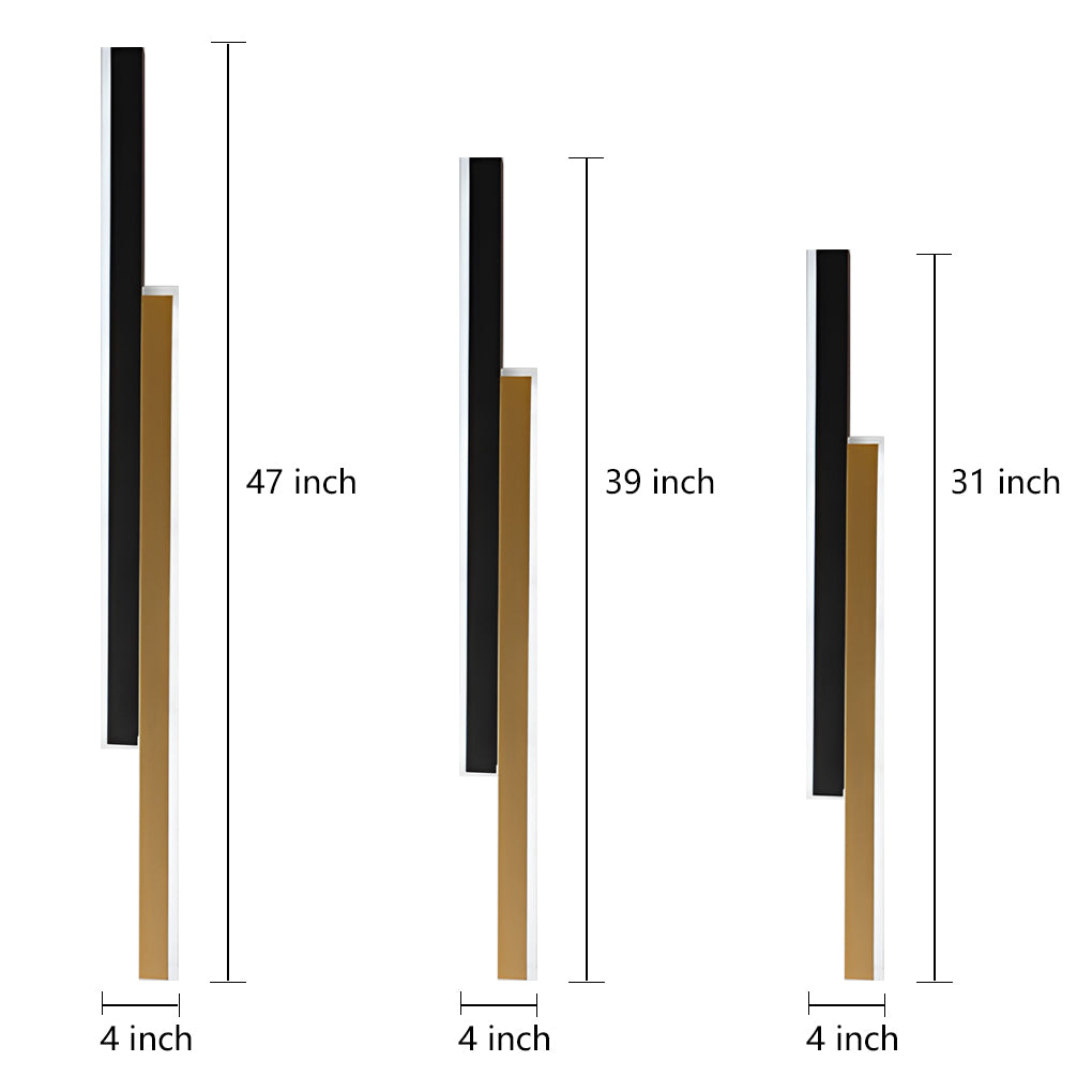 Vertical Wall Light - Nordic Minimalist Dual-Strip LED Lamp