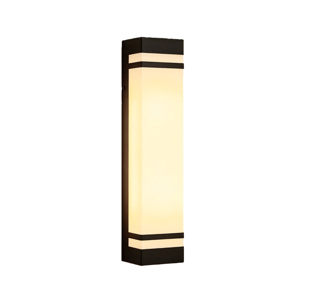 Modern Waterproof LED Vertical Wall Light - Rectangular Design