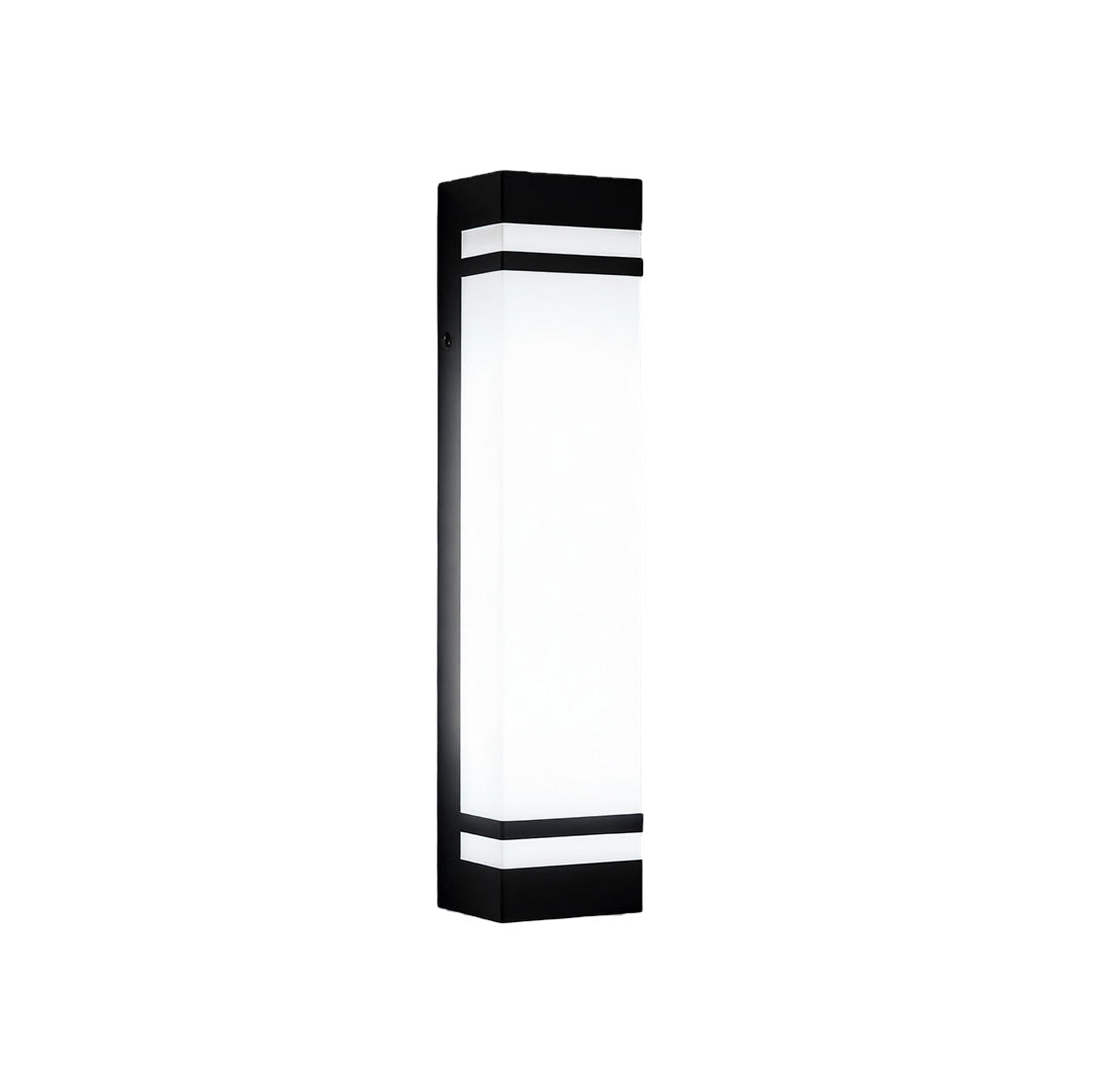 Modern Waterproof LED Vertical Wall Light - Rectangular Design