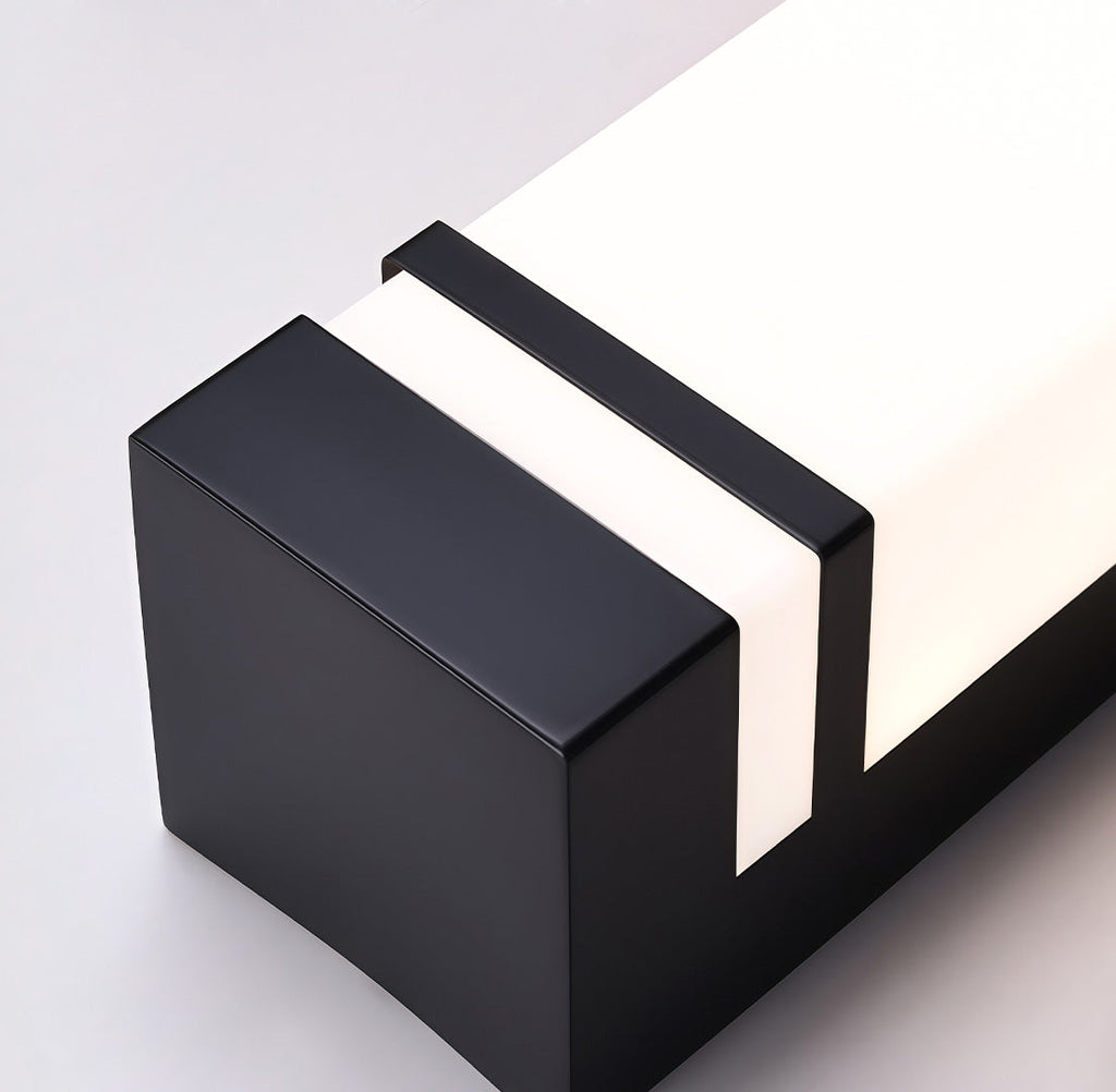 Modern Waterproof LED Vertical Wall Light - Rectangular Design