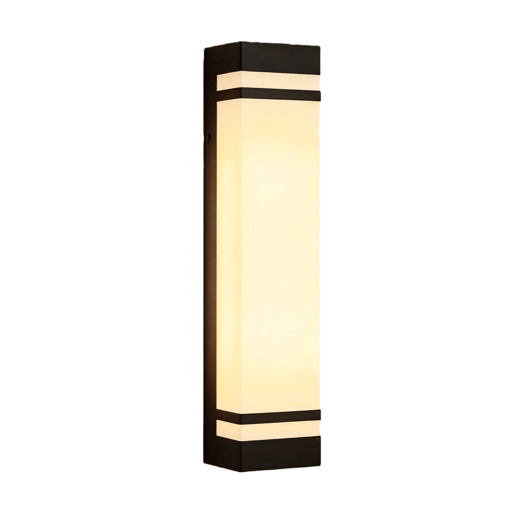 Modern Waterproof LED Vertical Wall Light - Rectangular Design