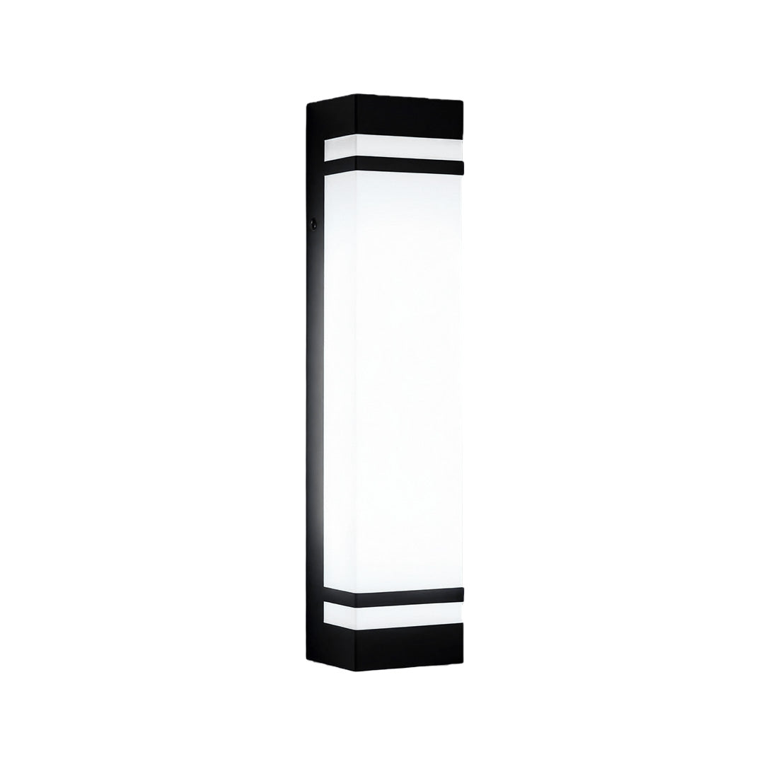 Modern Waterproof LED Vertical Wall Light - Rectangular Design