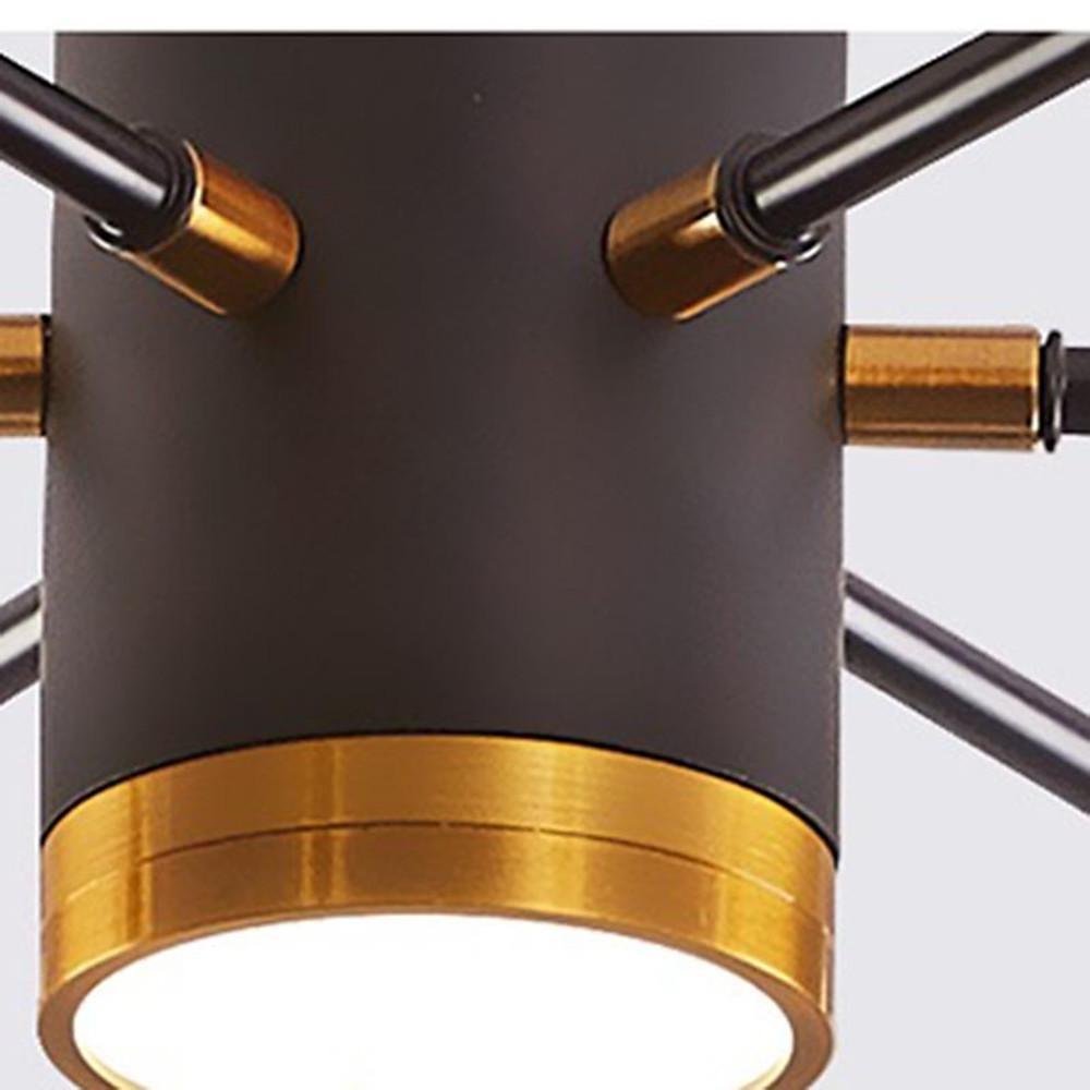 Globe Large Semi Flush Mount Metal Glass Ceiling Light