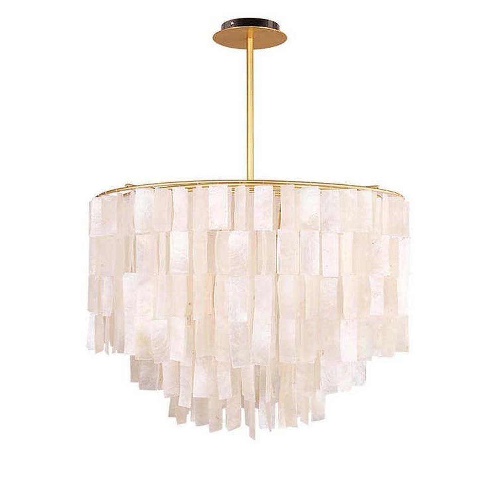 Modern Shell Chandeliers - Rustic Capiz Lighting Decor