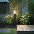 Wide Top LED Post Lights with Rain Shield & Dual Power Options for Outdoor Lighting
