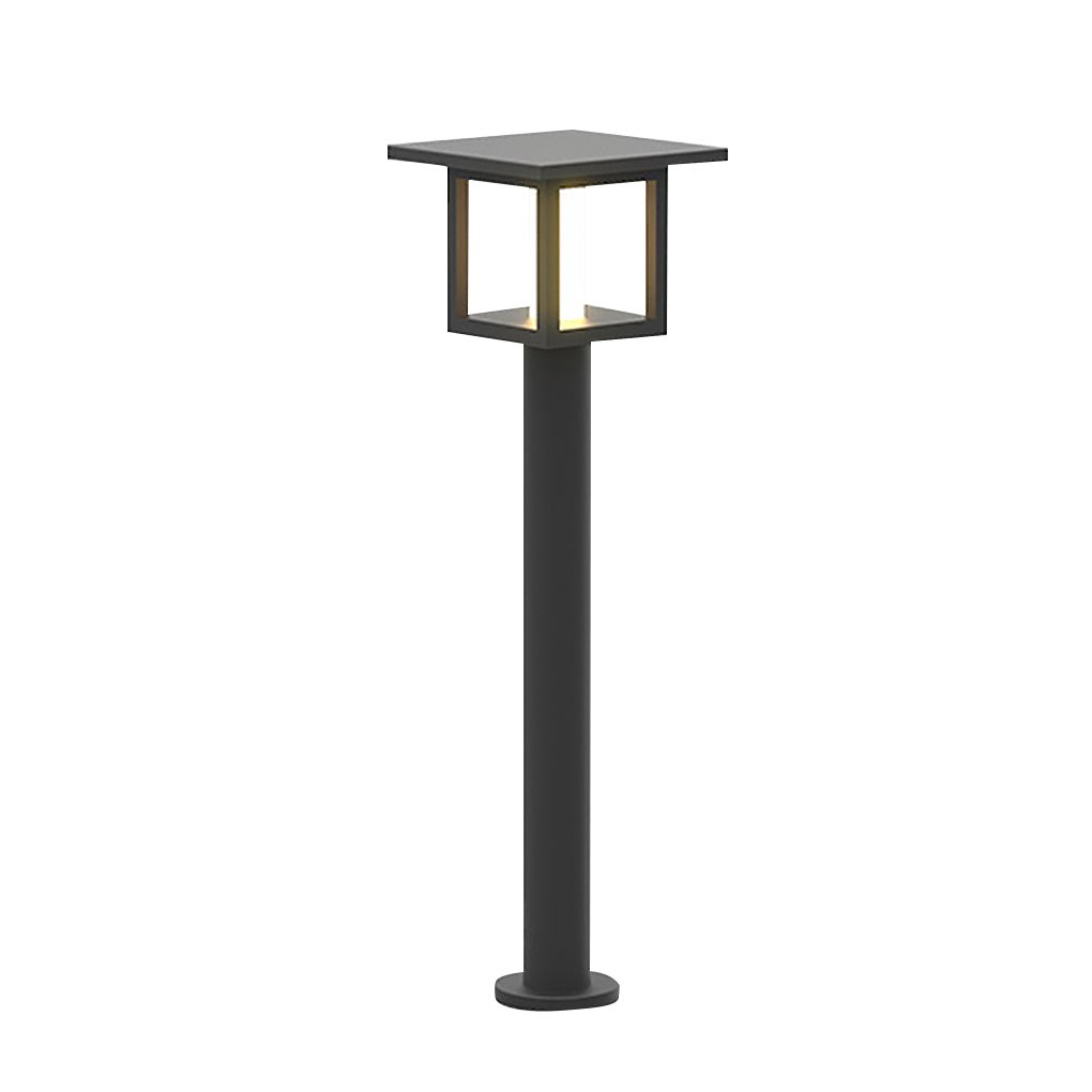 Wide Top LED Post Lights with Rain Shield & Dual Power Options for Outdoor Lighting