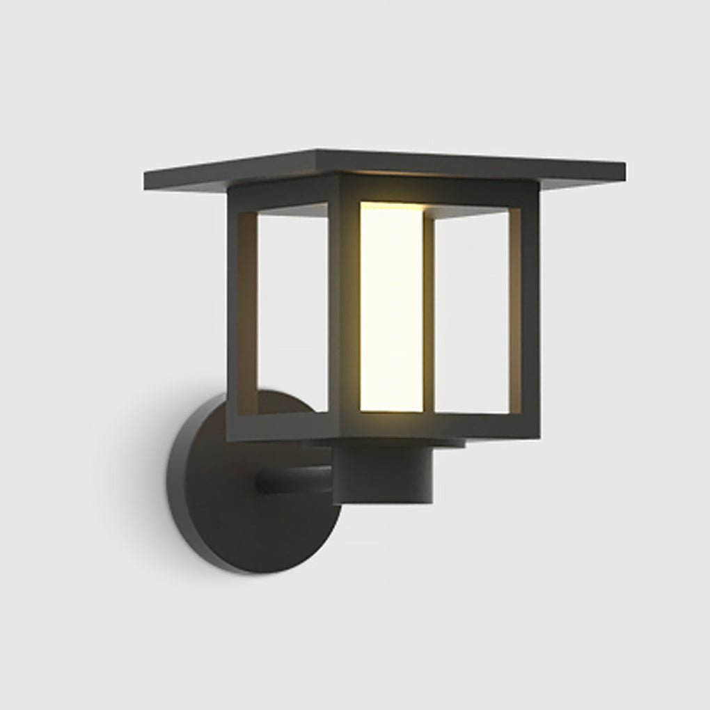 Wide Top LED Post Light with Rain Shield & Dual Power Options