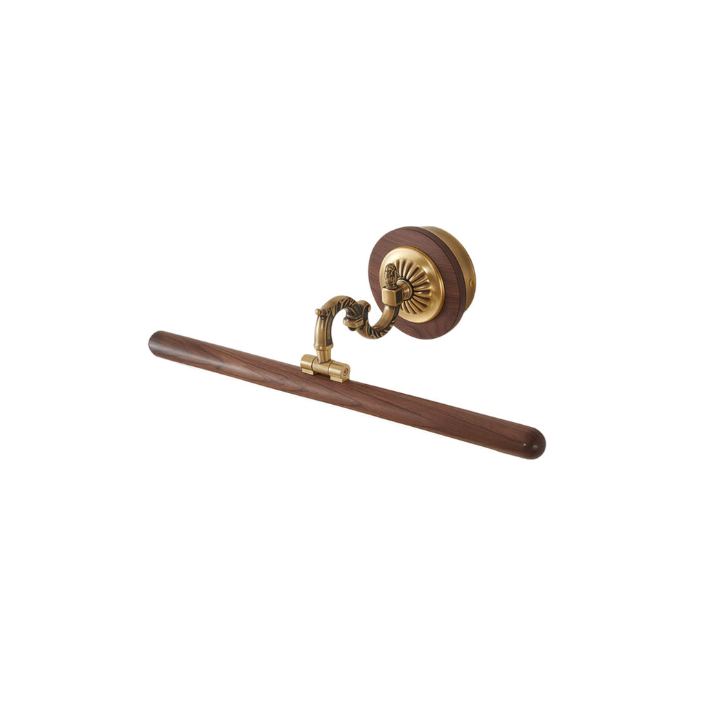 Copper Bathroom Vanity Bar Light Fixture LED Walnut Design Modern Rustic Lighting Home Decor Elegant Vanity Lighting Industrial Style Bathroom Lighting Energy-Efficient LED Light Source Stylish Home Improvement Fixture Copper Finish Wall Sconce Bathroom L