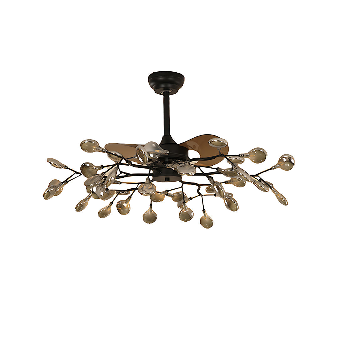 Glam Minimalist Luxury Ceiling Fan Light - Artistic Fan Lamp