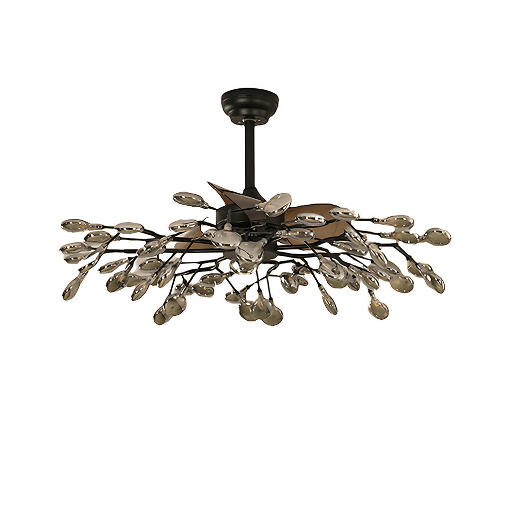 Glam Minimalist Luxury Ceiling Fan Light - Artistic Fan Lamp