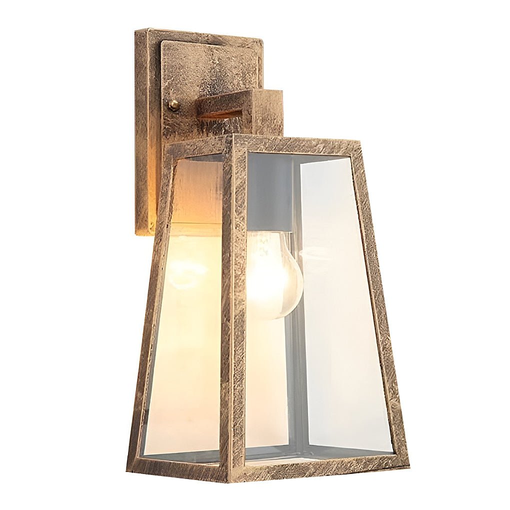 Vintage Industrial Glass Sconce Waterproof Outdoor Wall Lamp