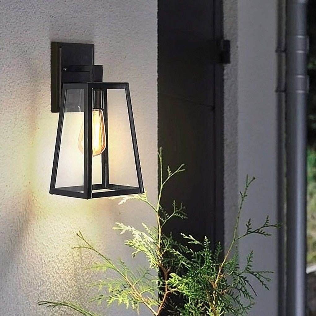 Vintage Industrial Glass Sconce Waterproof Outdoor Wall Lamp