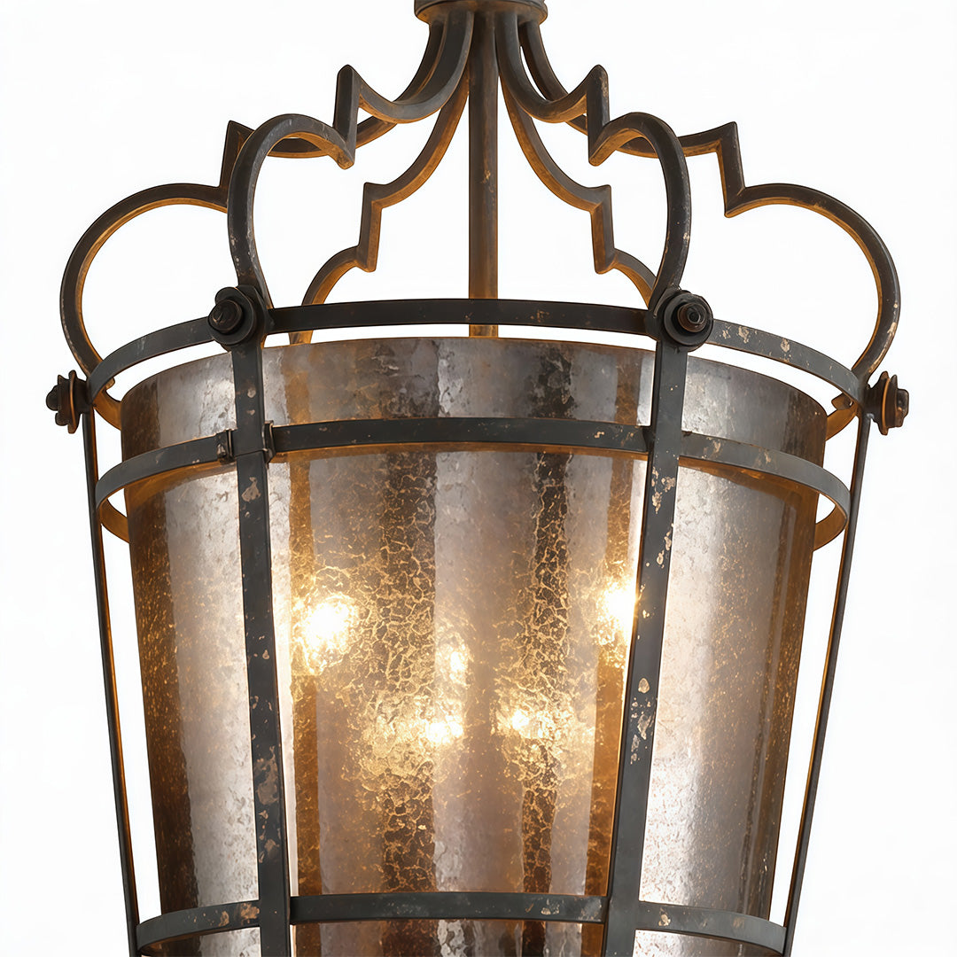 Italian Pendant Light Antique Bronze Elegant Ceiling Fixture