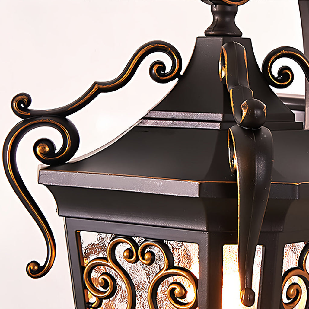 Antique Waterproof Outdoor Wall Sconce - European Lantern Design