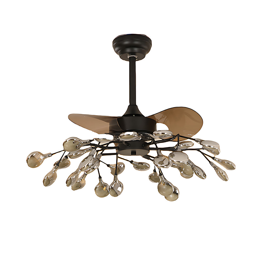 Glam Minimalist Luxury Ceiling Fan Light - Artistic Fan Lamp