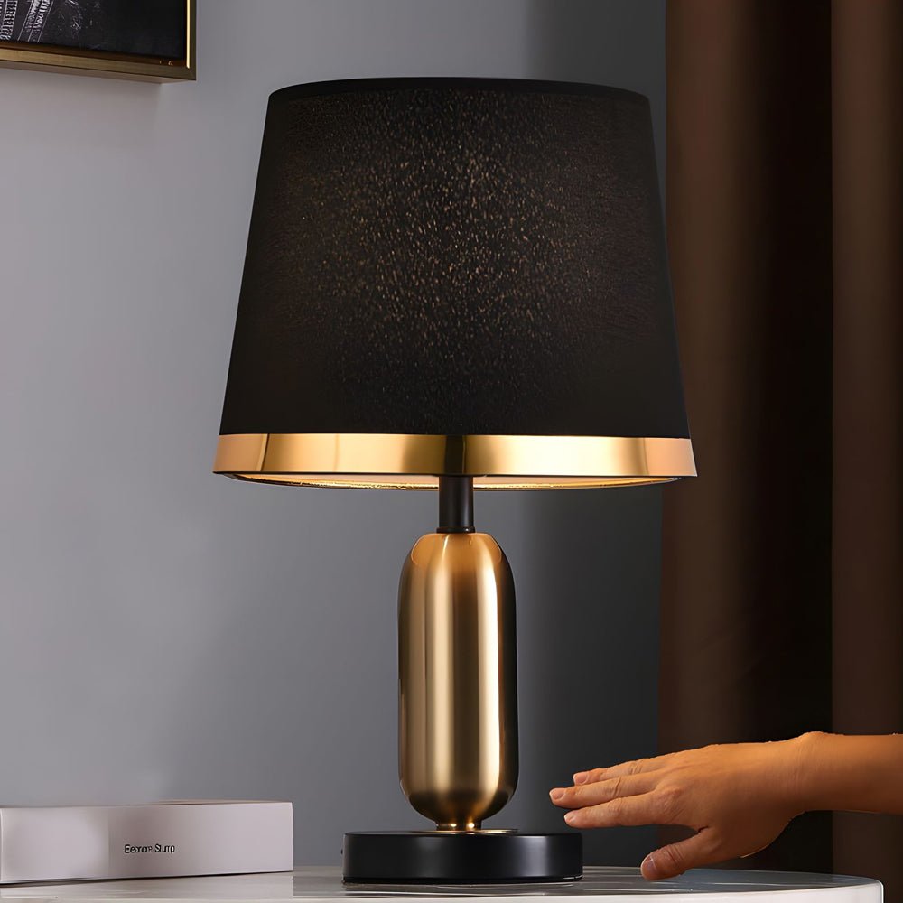 Gold White Modern Table Lamp - Iron and Fabric Design 

Illuminate your space with this stylish gold and white table lamp. Crafted from durable iron and soft fabric, this modern lamp complements any decor. Ideal for bedrooms, living rooms, or office space