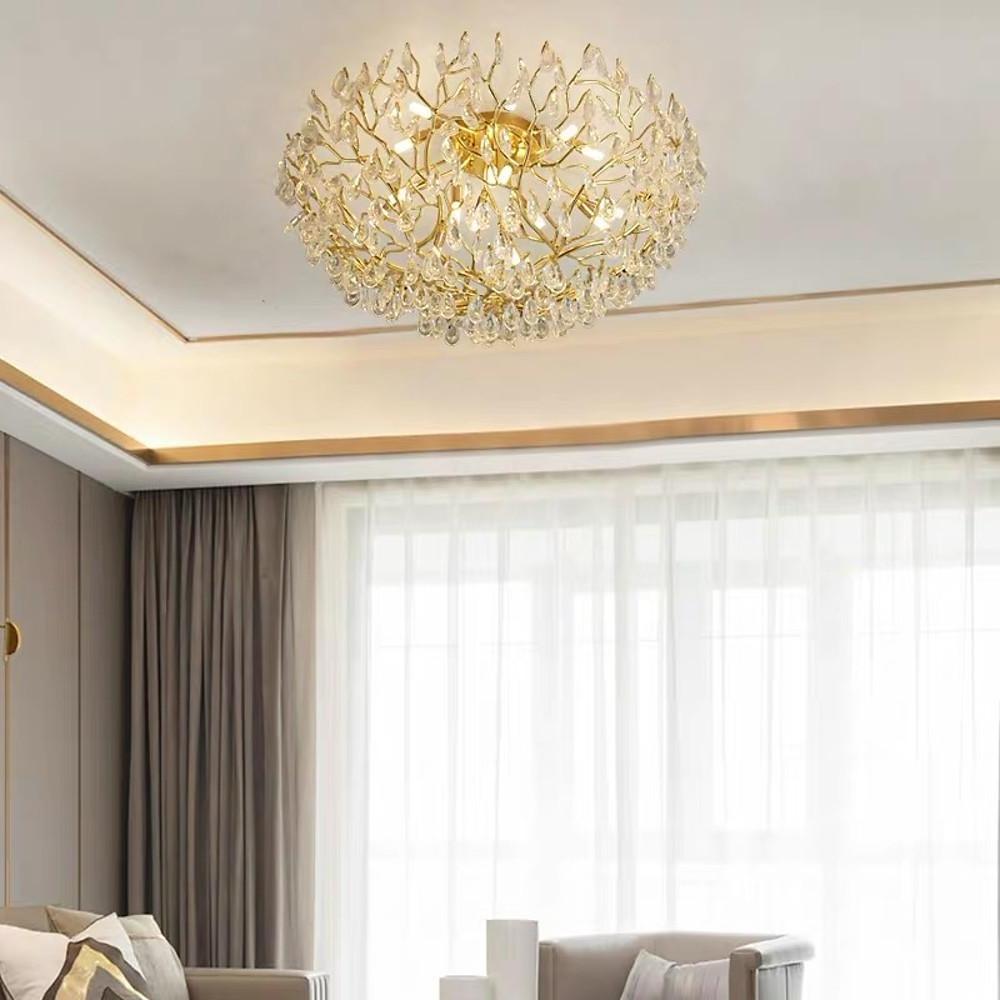 Firefly Sputnik Chandelier - Modern LED Flush Mount Ceiling Light