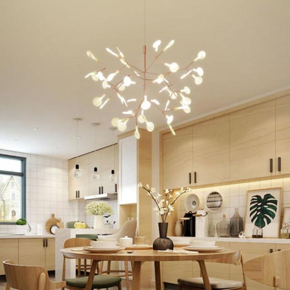 Modern Copper Sputnik Chandelier LED 45 Lights Creative Design