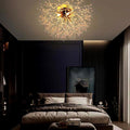 Classic Metal Crystal LED Ceiling Light - 6 Bulb Traditional Chandelier