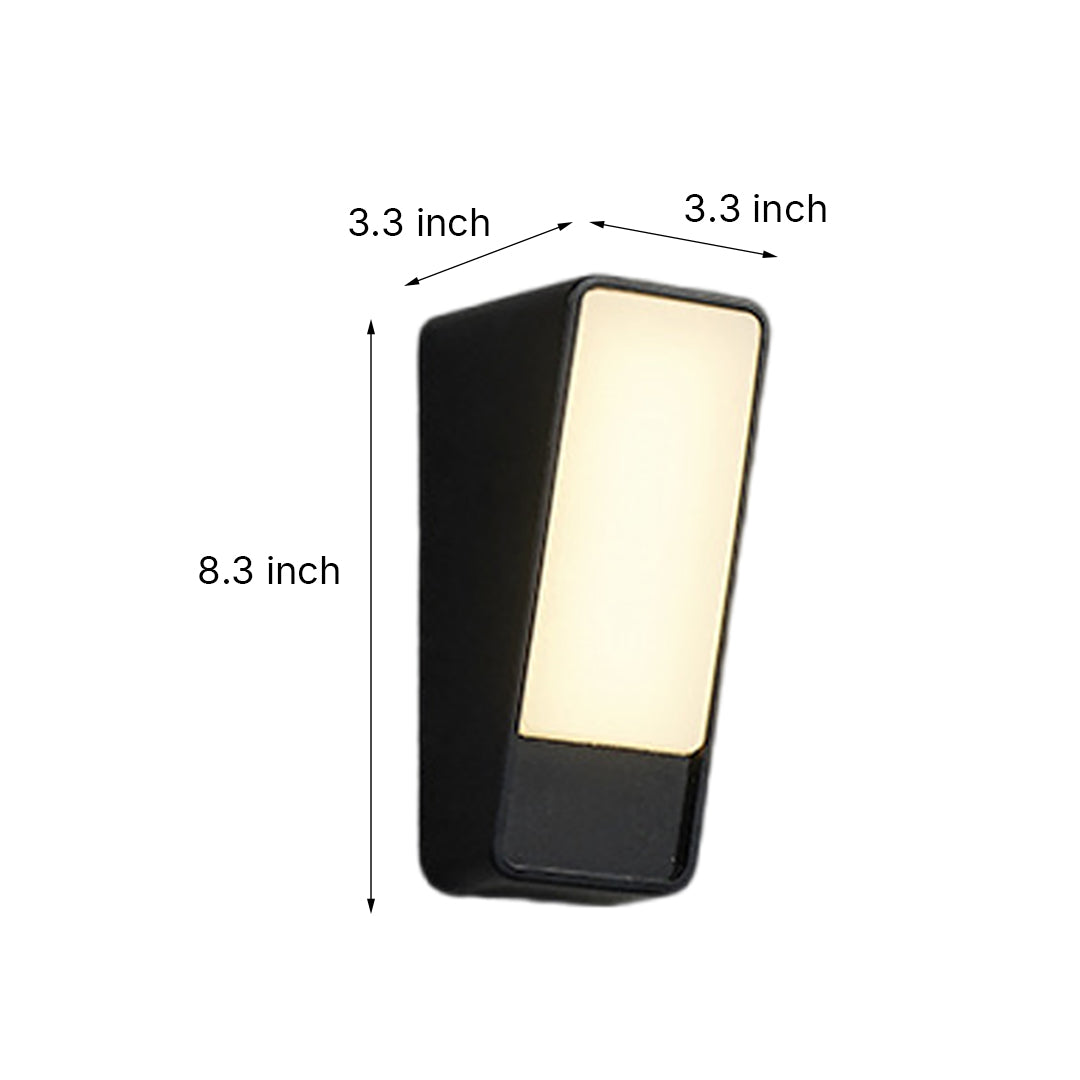 Outdoor Waterproof Square LED Wall Light - Aluminum Exterior Lighting