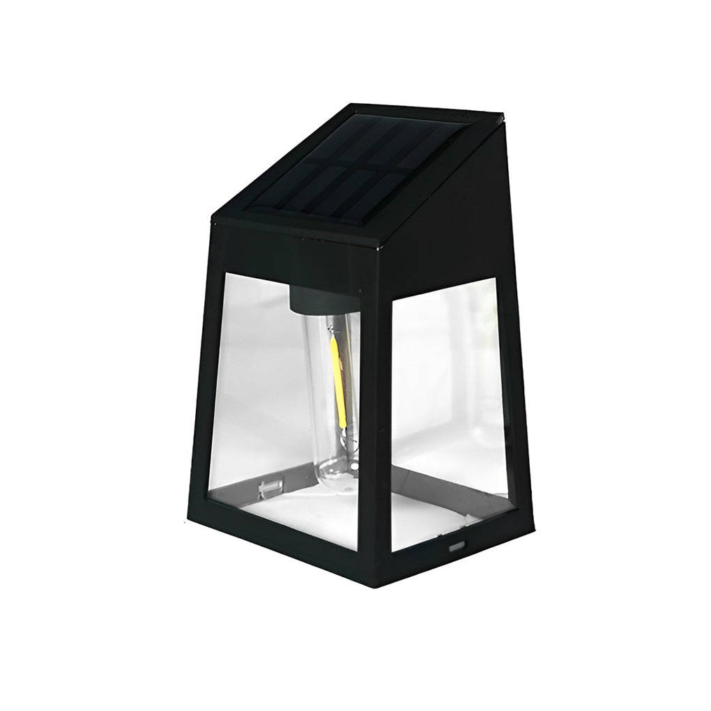Wall Mount Solar Lantern with Tungsten Bulb and Motion Sensor