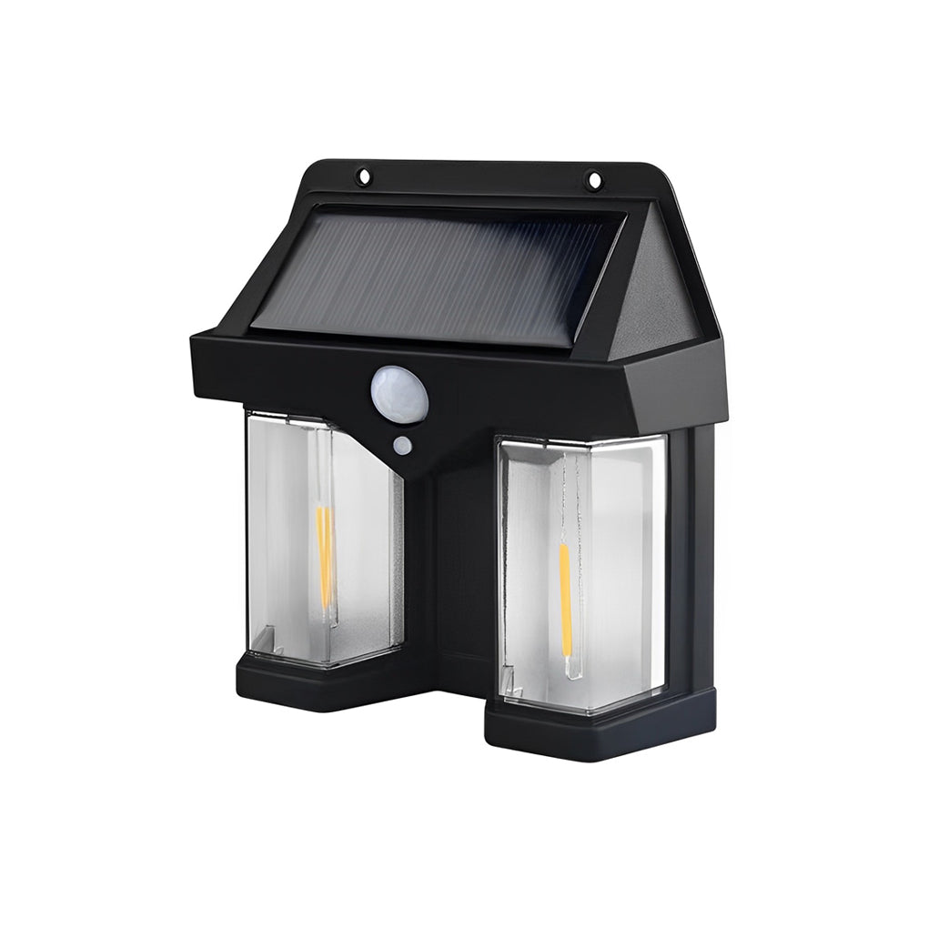 Wall Mount Solar Lantern with Tungsten Bulb and Motion Sensor